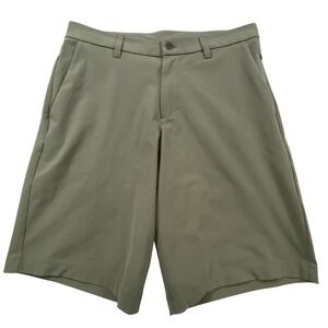 Lululemon Commission Golf Shorts Mens 33 Sage Green Olive  9 Inch Inseam